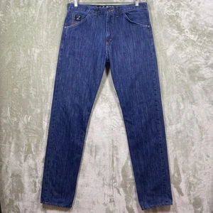 LC King Jeans Men's Size 34x34 Blue Denim Straight Leg Made In USA L.C. King - Picture 1 of 21