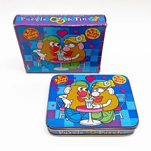 VTG 1999 Hasbro Mr. & Mrs. Potato Head Jigsaw Puzzle in Mini Tin Sealed Complete - Picture 1 of 5