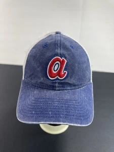New Era 9FORTY Atlanta Braves SnapBack Dad Hat Mesh Back Cap Blau Weiß Logo - Bild 1 von 8