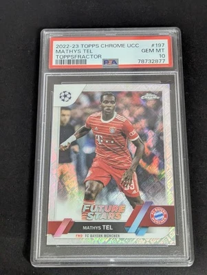 2022-23 Mathys Tel Topps Chrome 197 Toppsfractor Rookie Card #D/52 PSA 10 Pop 2 - Image 1 of 2