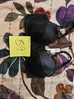 Adore Me Black Lace Underwire Bra 36DDD - Image 1 of 3