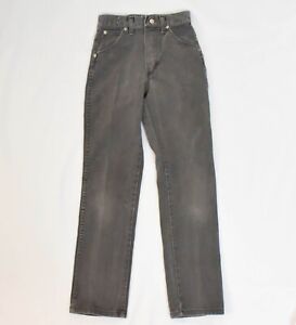 Vintage 90s Gray Denim Jeans Size 12 Slim 22x25 Boys Unisex Skinny Excellent Con