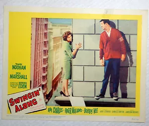 Swingin' Along film lobby card poster vintage 1961 Barbara Eden Ray Charles #2 - Foto 1 di 1