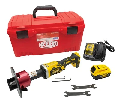 Reed Mfg 04659 CPBDK Bevel Boss™ Cordless Pipe Beveler Kit, DeWalt® - Image 1 of 2