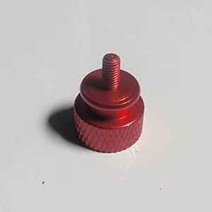 Estuche para PC para computadora M3 7 mm aluminio moleteado tornillos para pulgar torcidos a mano 12 piezas rojo - Imagen 1 de 2