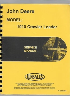 John Deere 1010 Crawler Loader Service Repair Manual Attachment sm2046 - Image 1 of 4