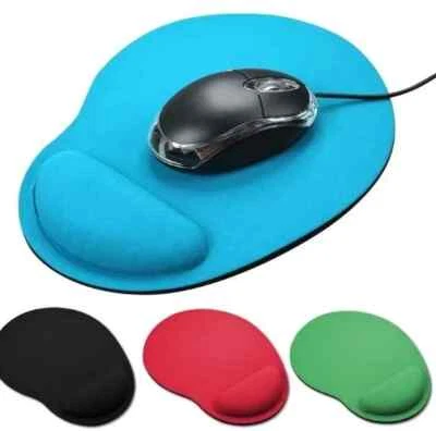 Anti-Slip Mouse Pad with Wrist Rest Support Gaming Mouse Pad for Home Office UK - Image 1 of 4