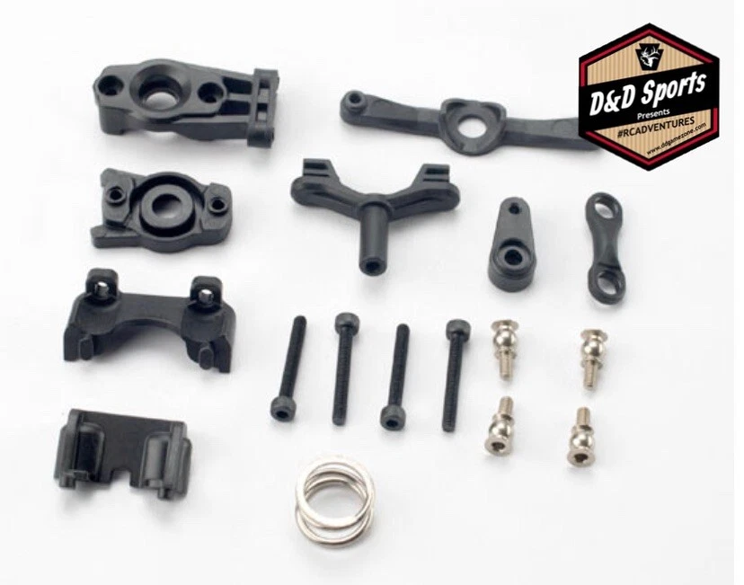 Traxxas 7043 Upper & Lower Steering Arm Set, 1/16 Slash - Image 1 of 1