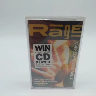RAGE MAKE SOME NOISE VOL 1  CASSETTE ALBUM House, Techno, Hip Hop, Hip-House New - Image 1 of 4