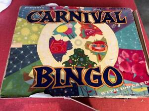 Vintage J. Pressman Co - Carnival BINGO Game for Parts #2266
