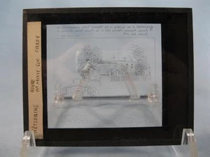 Magic Lantern Glass Slide Missionary Mission Meeting House Kettering England (O) - Picture 1 of 2