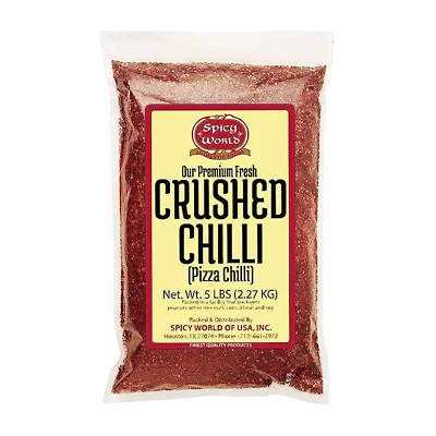 Copos de pimiento rojo triturado paquete de valor a granel de 5 libras - copos de chile - por Spicy Worl Foto 1 de 4