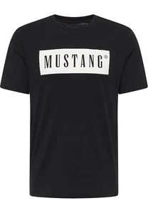 Mustang Camiseta Para Hombre AUSTIN - Corte Regular S-3XL Blanco Negro Algodón - Imagen 1 de 6