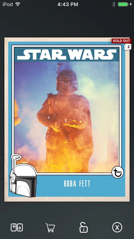 Topps Star Wars Digital Card Trader Boba Fett Prime Insert - Image 1 of 1