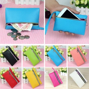 Women Wallet Leather Small Change Purse Zipper Money Bags Key Holder Coin Purse - Picture 1 of 16