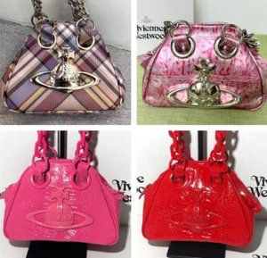 Vivienne Westwood Accord Shoulder Bag Handbag 4 Colors Big Orb Chain Strap - Picture 1 of 28
