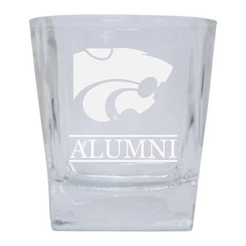 Kansas State Wildcats Etched Alumni 10Oz Glass Tumbler Cover