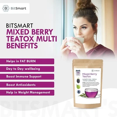 BIT SMART 14 Day TEATOX Detox Tea No*Laxative Diet Tea | Slimming Weight Loss | UK Made