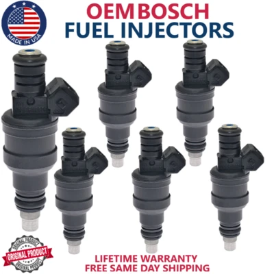 x6 Inyectores de combustible nuevos OEM BOSCH para Buick Electra 1988, 1989, 1990 3,8 L V6 Foto 1 de 3