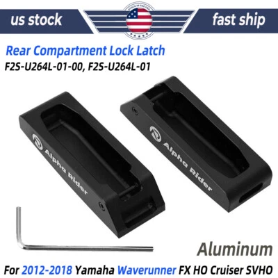 2X Rear Back Compartment Latch For 12-18 Yamaha Waverunner FX HO Cruiser SVHO US Foto 1 de 4