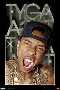 TYGA ~ GRITO 22x34 PÓSTER DE MÚSICA Rap Hip-Hop Tatuaje Bling ¡NUEVO/ENROLLADO! - Imagen 1 de 1