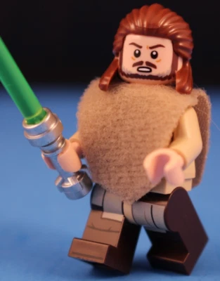 LEGO® STAR WARS 75383 Infiltrado Sith QUI GON JINN Minifigura Barba Marrón Oscuro Foto 1 de 4