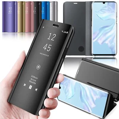 Handy Hülle Für HUAWEI P30 Pro Lite Clear View Case Flip Smart Cover Schutzhülle - Bild 1 von 4