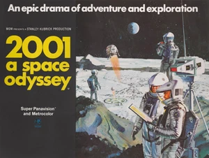 2001: A Space Odyssey póster vintage de película espacial - Imagen 1 de 1