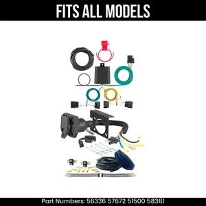 For 14-24 Dodge Durango 7 Pin Trailer Wiring Plug Fits All Models Curt 7 Prong - Picture 1 of 19
