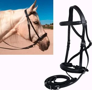 BRIDA Y RIENDAS DE CABALLO SIN MORETONES ESTILO OCCIDENTAL TALLA Cualquier Color - Imagen 1 de 10