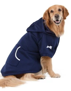Doogie Navy Blue Pet Hoodie - Picture 1 of 3