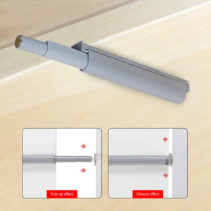 Drawer Door Cabinet Catch Push To Open Magnetic Tip Latch Touch Release Grey 1x - Picture 1 of 25