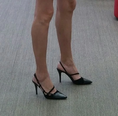 Toscanell Salita Italian Leather Slingback High Heel Pumps - Image 1 of 4