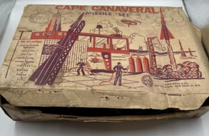 1958 Marx Toys CAPE CANAVERAL MISSILE SET +Box 1000-4526 +Xtras - Picture 1 of 14