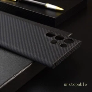 Slim Aramid Carbon Fiber Case Shockproof Cover For Samsung Galaxy S24 Ultra - Picture 1 of 4