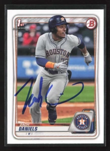 Zach Daniels Signed 2020 Bowman 1st BD-133 Houston Astros Signed Auto - Picture 1 of 2