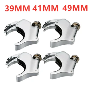 Chrome 39mm 41mm 49mm Quick Release Windshield Clamps For Harley Dyna Sportster - Picture 1 of 27