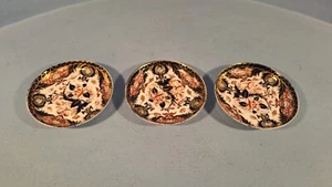 ROYAL CROWN DERBY 383 PATTERNI, THREE COFFEE SAUCERS 10.7CMS DIA C1882 - Picture 1 of 9