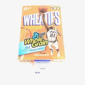 Tim Duncan Signed Wheaties Box PSA/DNA San Antonio Spurs Autographed - Picture 1 of 5