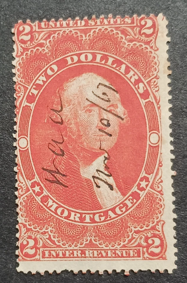 SCOTT R82C REVENUE FIRST ISSUE PERFORATED 1862-71 MORTGAGE - Image 1 of 1