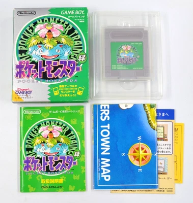 Complete Nintendo Pokemon Green Game Boy w/ Town Map Japan Japanese Vintage - Image 1 of 4