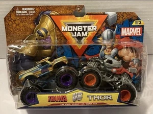 MONSTER JAM Marvel Double Thanos Vs Thor Series 3 NEW 2025 - Picture 1 of 4