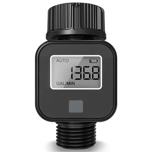Digital Water Flow Meter Water Flow Rate Meter for Outdoor Garden Watering A3R1 - Imagen 1 de 7
