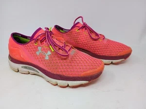 Under Armour SpeedForm Charged Gemini Size 9 1255827-683 Pixel Pink Orange  - Picture 1 of 7