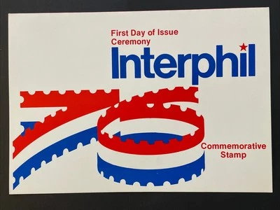 1976 Interphil '76 Stamp 13c First Day Ceremony Program Sc# 1632 - Image 1 of 3