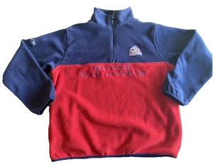 Chaquetas Columbus Azul 1/4 Cremallera Manga Larga Polar Rojo Azul Hombre’s Grandes - Imagen 1 de 7