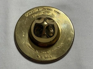 Vintage BSA Brass Paperweight Cerro Corp Juniata Valley Council Boy Scouts - Bild 1 von 5