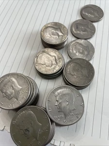 Lot 46 Kennedy Half Dollars 1971 - 1979 Lot US 50c Coins - Picture 1 of 11