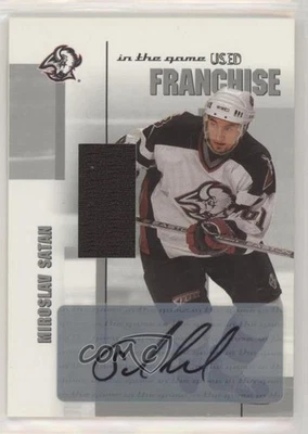 2003-04 В Игре-Б/у Серия Signature Франшиза Серебро Мирослав Сатана Авто - Изображение 1 из 2