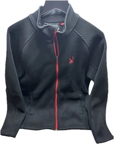 SPYDER Full Zip Waffelstrick Jacke Herren Ski Fleece schwarz rot Gr. XXL - Bild 1 von 7